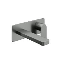 Abacus Edge Wall Mounted Concealed Basin Mixer - Anthracite