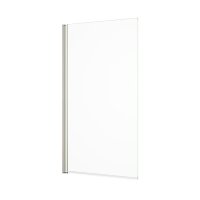 Abacus 1500 x 800mm Bath Screen - Brushed Nickel