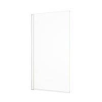 Abacus 1500 x 800mm Bath Screen - Matt White