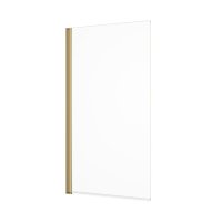 Abacus 1500 x 800mm Bath Screen - Brushed Brass