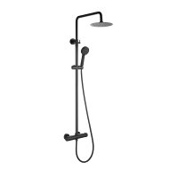 Abacus Emotion Thermostatic Shower Set - Matt Black