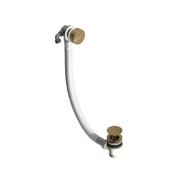 Abacus EZ Clean Bath Filler & Click Waste - Brushed Brass