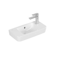 Villeroy & Boch O.Novo 500mm Wall-Hung Cloakroom Basin with Overflow - Right Hand