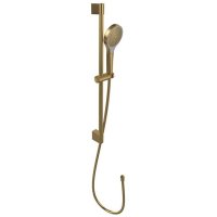 Villeroy & Boch Verve Exposed Shower Kit Including Riser Rail, Hose & Hand Shower - Brushed Gold