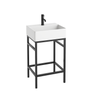 Abacus Concept Noir 500mm 1 Tap Hole Basin & Washstand