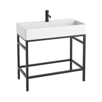 Abacus Concept Noir 800mm 1 Tap Hole Basin & Washstand