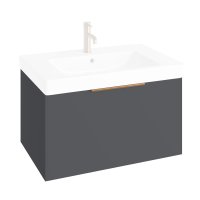 Abacus S3 Concepts 800mm Vanity Unit - Matt Anthracite