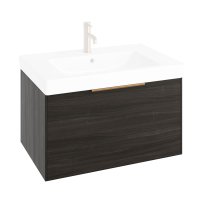 Abacus S3 Concepts 800mm Vanity Unit - Lava Wood