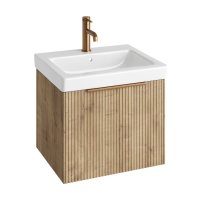 Abacus S3 Linear Concepts 550mm Vanity Unit & Basin - Halifax Oak