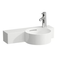 Laufen Val 550mm Basin with Left Shelf - White