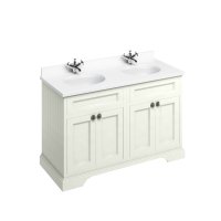 Burlington 1300mm Vanity Unit with Four Doors and Worktop - Sand