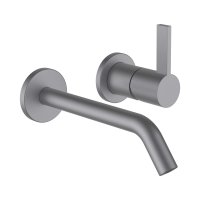 Kartell by Laufen Wall-Mounted Basin Mixer - Stainless Steel