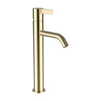 Kartell by Laufen 125mm Projection Tall Basin Mixer - Gold