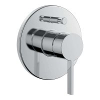 Kartell by Laufen Concealed Bath Mixer with Diverter & Vacuum Breaker - Chrome