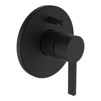 Kartell by Laufen Concealed Bath Mixer with Diverter - Titanium Black