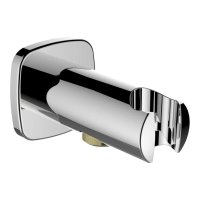 Laufen Square Wall Elbow Connection with 42mm Projection & Vacuum Breaker - Chrome