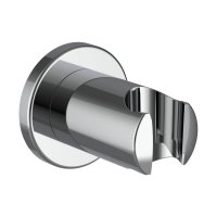 Laufen Round Wall Elbow with 52mm Projection & Vacuum Breaker - Chrome