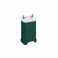 Burlington 500mm Cloakroom Vanity Unit & Basin - Matt Green