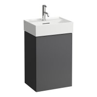 Kartell by Laufen 435mm Right Hand Vanity Unit - Slate Grey