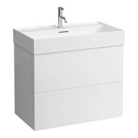 Kartell by Laufen 785mm 2 Drawer Vanity Unit with Organiser - Matt White