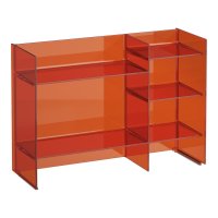 Kartell by Laufen Stackable Sound-Rack Shelf - Tangerine Orange