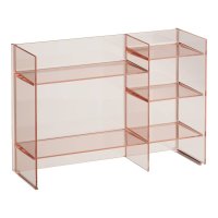 Kartell by Laufen Stackable Sound-Rack Shelf - Powder Pink