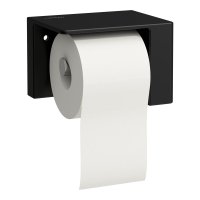 Laufen Val Left Hand Toilet Roll Holder - Matt Black