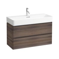 Laufen Space 935mm Two Drawer Vanity Unit - Dark Elm