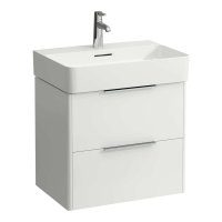 Laufen Base 585mm 2 Drawer Vanity Unit - Gloss White