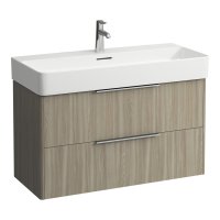 Laufen Base 930mm 2 Drawer Vanity Unit - Light Elm