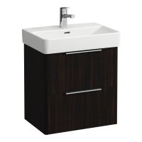 Laufen Base 520 x 360mm 2 Drawer Vanity Unit - Dark Elm