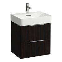 Laufen Base 535mm 2 Drawer Vanity Unit - Dark Elm