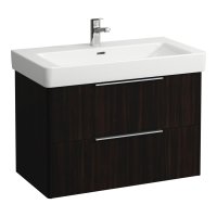 Laufen Base 810mm 2 Drawer Vanity Unit - Dark Elm