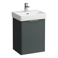 Laufen Base 415mm 1 Left Hand Door Vanity Unit - Traffic Grey