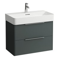 Laufen Base 735mm 2 Drawer Vanity Unit - Traffic Grey