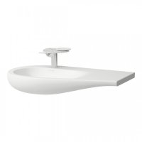 Laufen Alessi One 900mm Countertop Basin with Right Hand Shelf - Matt White