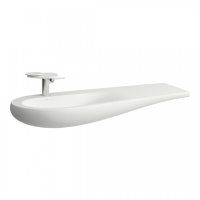 Laufen Alessi One 1200mm Countertop Basin with Right Hand Shelf - Matt White