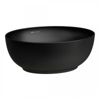 Laufen Alessi One 450mm Countertop Oval Basin Bowl - Matt Black