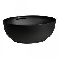 Laufen Alessi One 450mm Countertop Basin Bowl with Overflow - Matt Black