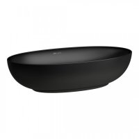 Laufen Alessi One 700mm Countertop Oval Basin Bowl - Matt Black