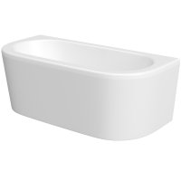 Trojan Curve 1700 x 800mm D-Shaped Double Ended Bath