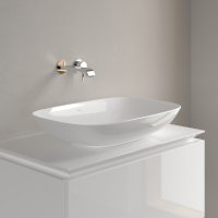 Villeroy & Boch Loop & Friends 620mm Rectangular Countertop Basin with Overflow - White Alpin