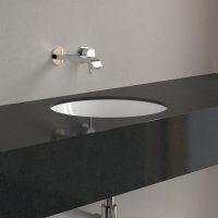 Villeroy & Boch Loop & Friends 380mm Round Under Countertop Basin without Overflow - White Alpin