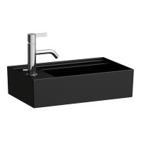 Kartell by Laufen 460mm Left Hand Cloakroom Basin - Matt Black