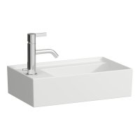 Kartell by Laufen 460mm Left Hand Cloakroom Basin - Matt White