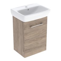 Geberit Selnova 450mm Vanity Unit & Basin - Hickory