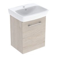 Geberit Selnova 500mm Vanity Unit & Basin - Light Hickory