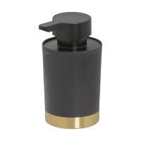 Coram Tune 180ml Freestanding Soap Dispenser - Brushed Brass/Black