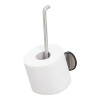 Coram Tune Spare Toilet Roll Holder - Brushed Stainless Steel/Black