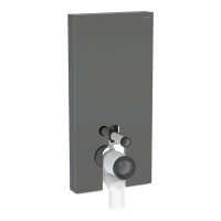 Geberit Monolith Plus for Back-to-Wall WC (101cm) - Lava Glass / Black Chrome